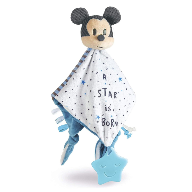  - mickey souris - plat bleu blanc a star is born 25 cm 